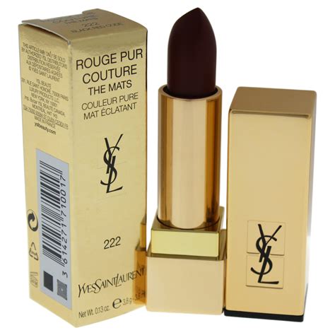 ysl rouge pur couture mats 222|Yves Saint Laurent Rouge PUR Couture The Mats Lipstick 222 .